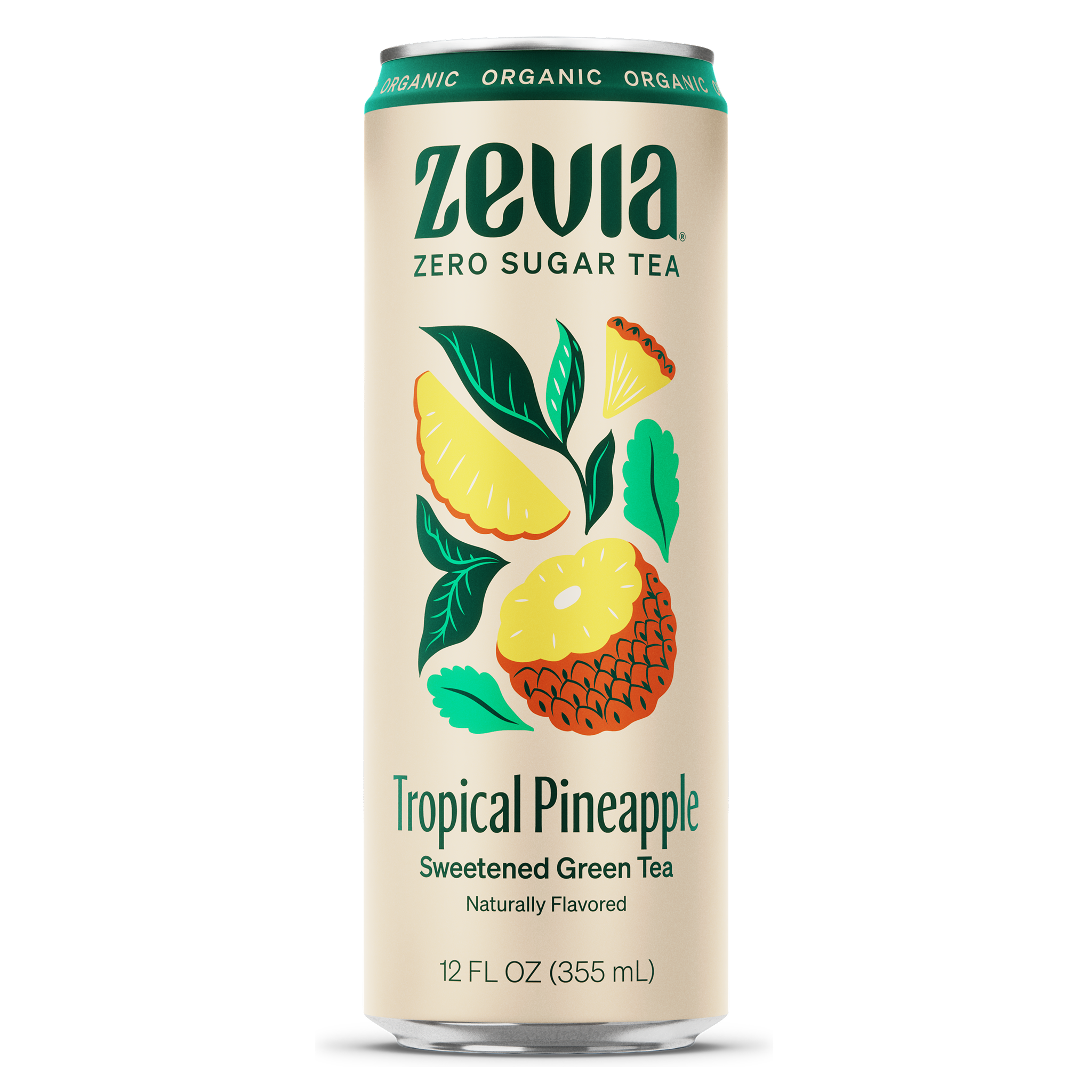 Zevia tropical pineapple green tea